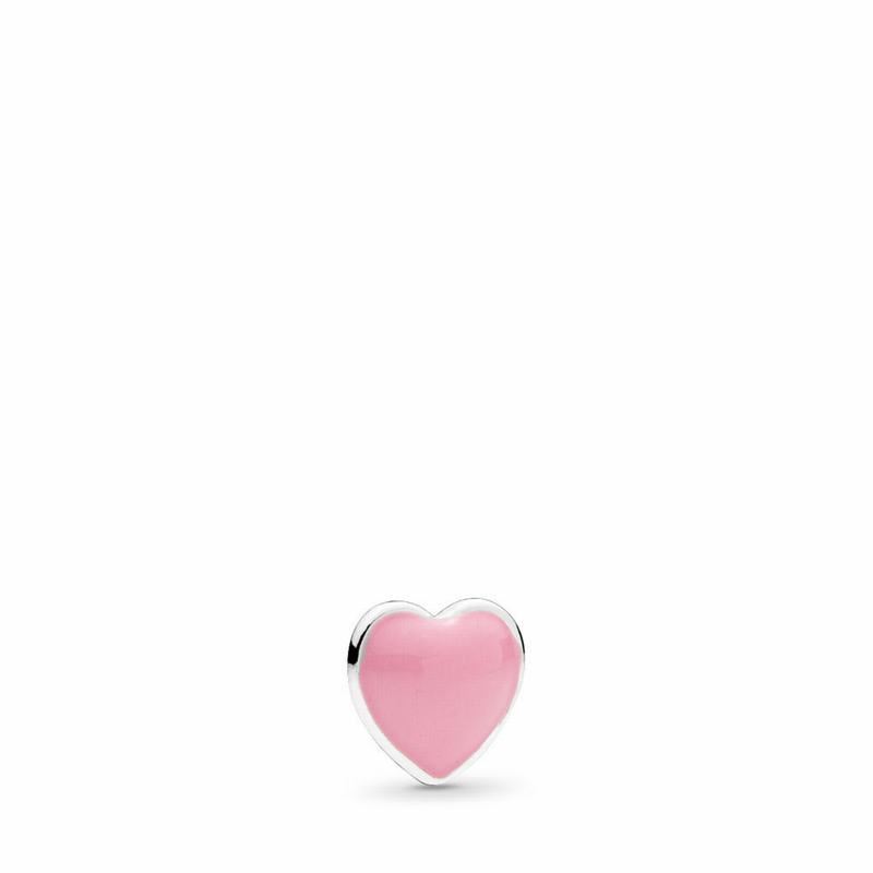 Pandora Australia Pink Heart Petite Locket Charm - Sterling Silver | DPWYOL869